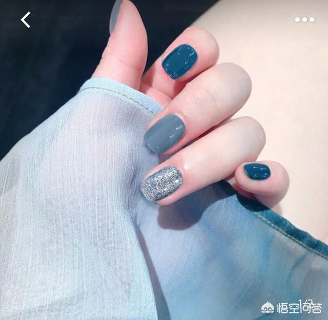 有什么蓝色系的美甲推荐？