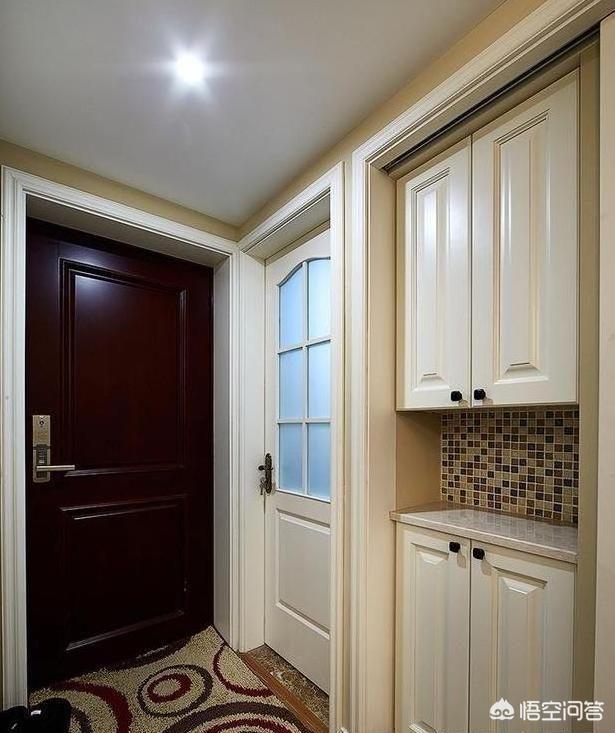 最漂亮的入户玄关鞋柜,这样的入户门怎么设计鞋柜？