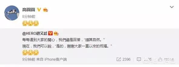 曝高圆圆怀孕:赵又廷官宣高圆圆怀孕，两个人为什么结婚这么久才要小孩