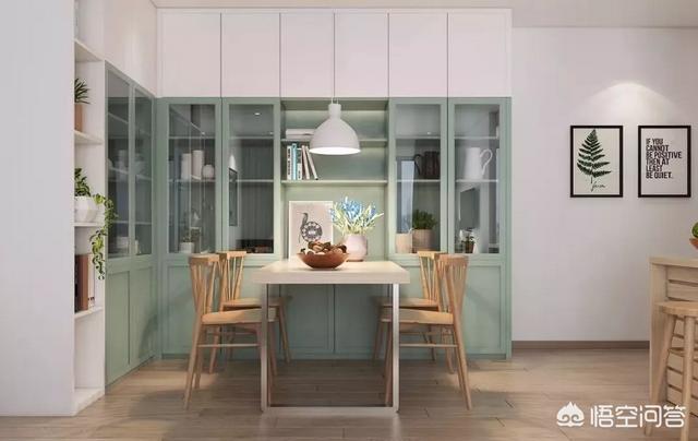 开门直接是餐厅和客厅,客厅和餐厅连在一起，如何做到有效分区？