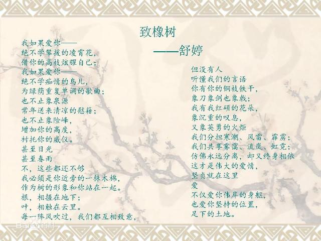 舒婷简介:顾城、北岛、舒婷谁的诗歌才是正宗的朦胧派？