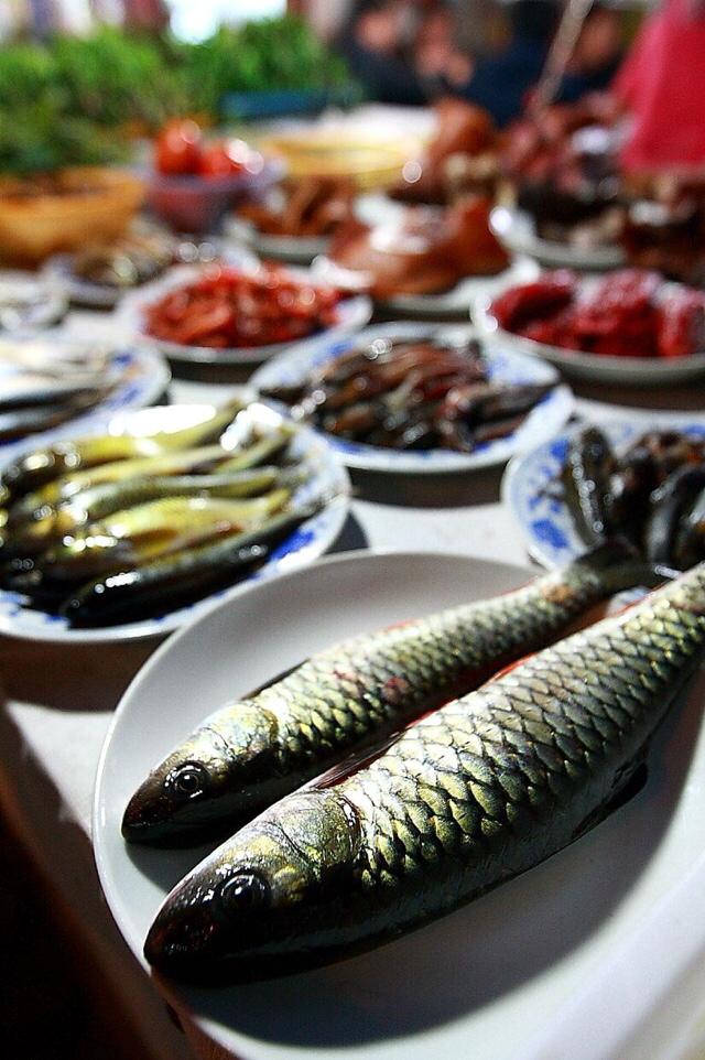 新鲜的光滑大鱼和新鲜的红腮鱼:海鱼好吃还是淡水好吃？大鱼好吃还是小鱼好吃？