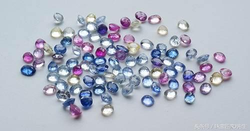 48种宝石原石图片,帕帕拉恰宝石明明是粉色的为什么是蓝宝石？