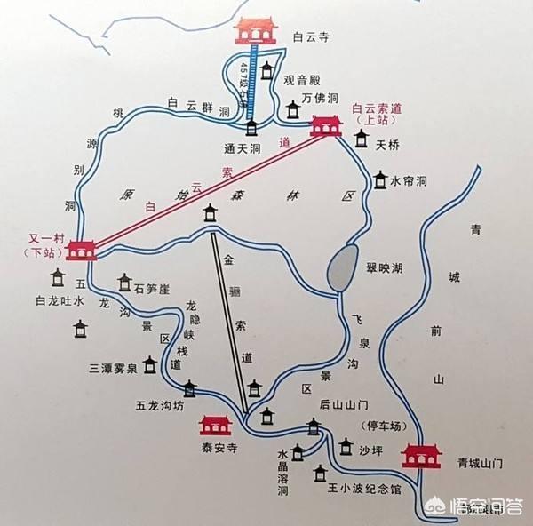 都江堰旅游地图高清版图片