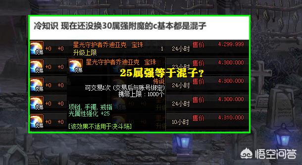 DNF：首饰附魔还是25属强的,都是混子,你同意吗？