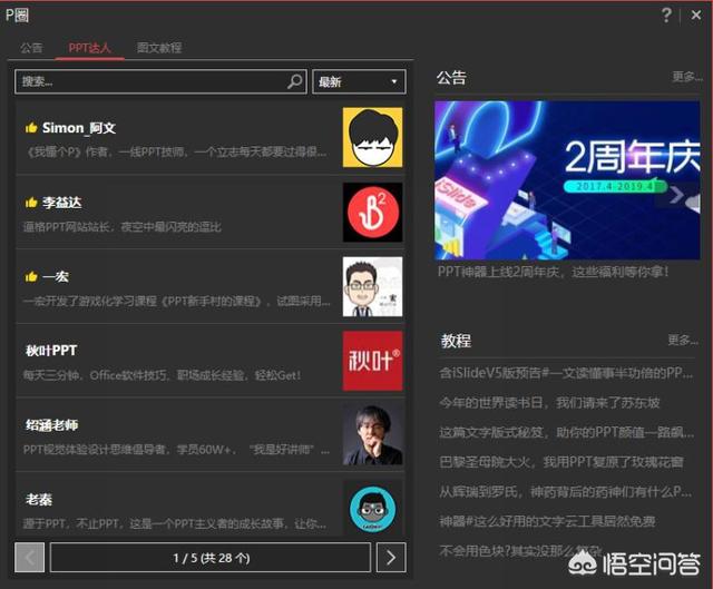 PPT行业有哪些推荐的大神？