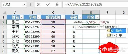 成绩排名,学校考试成绩排名操作步骤？