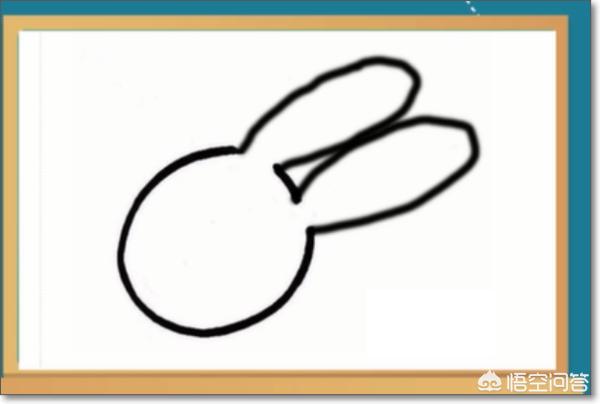 两只小兔子的简笔画:卡通简笔画：梦游仙境的兔子怎么画？