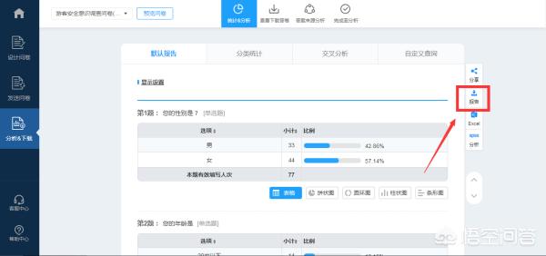 问卷星怎么查看详细数据结果