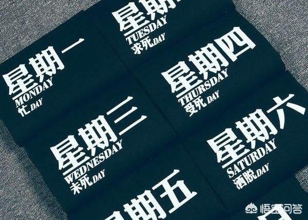 星期一到星期日的英文