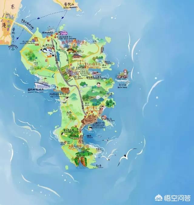 朱家尖哪里可以直接开车到沙滩看海？