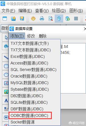 条码软件通过ODBC数据源连接SQLServer？