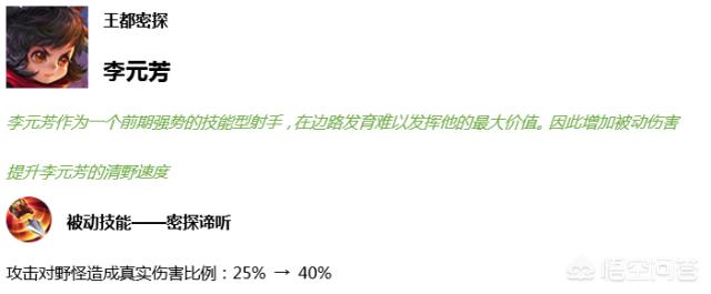 新版李元芳刷第一波野只需1分30秒内,高玩却表示：走边路更强了,打野依旧废,为何？
