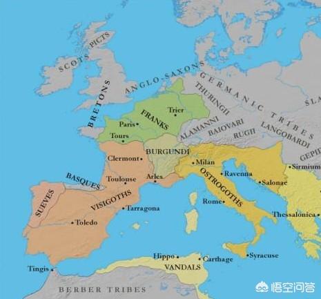 法国,德国,英国这三个国家都是日耳曼人,为什么三国的语言不同？