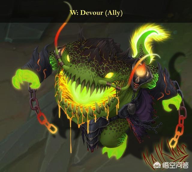 LOL网友自制塔姆地狱火皮肤，外形超霸气，特效有点吓人，你觉得如何？