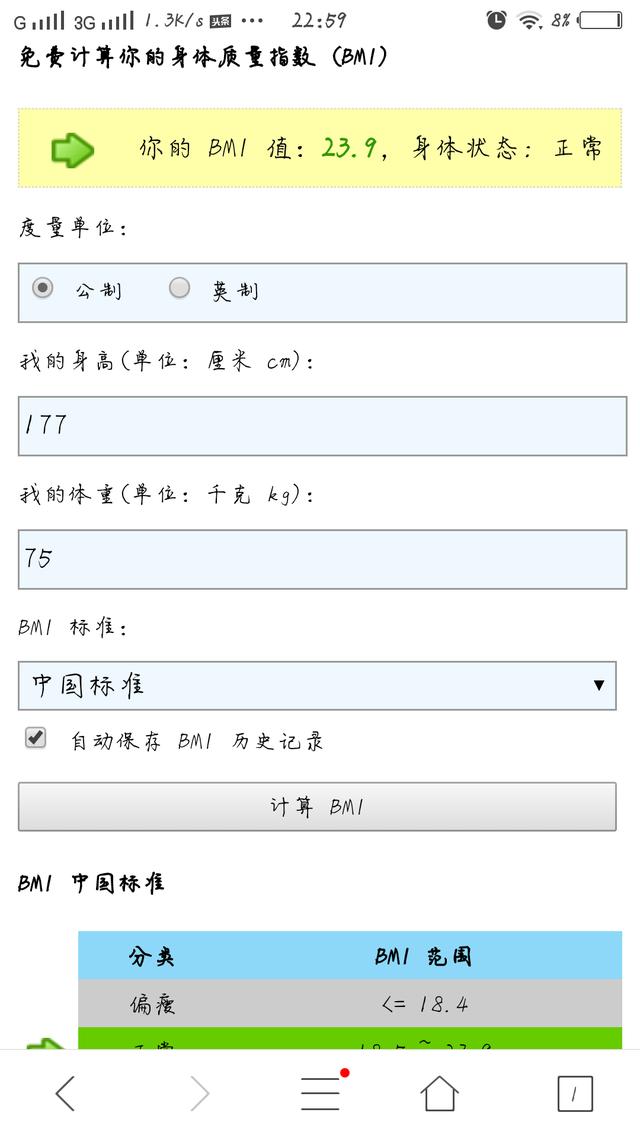 头条问答 开学大三 身高177 体重75公斤 胖吗 4个回答