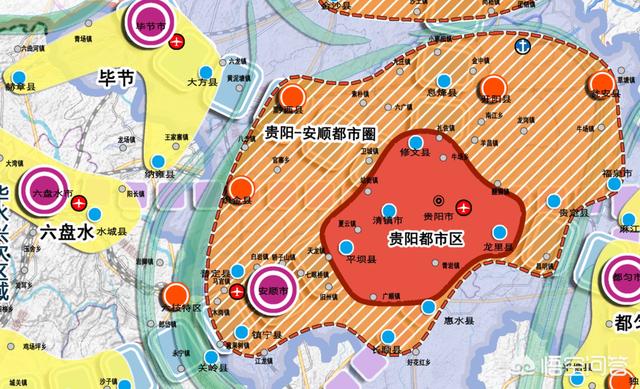 黔西县的区位优势也是非常显著的,从省一级城镇体系规划图中可以看到