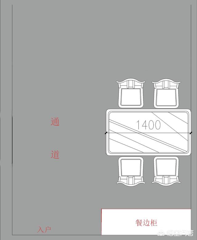 开门直接是餐厅和客厅,入户门在餐厅和客厅中间怎么设计？