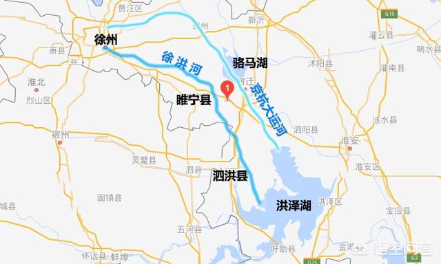 南水北调东线工程的徐洪河也是一条人工开挖的河流,它北起徐州铜山区