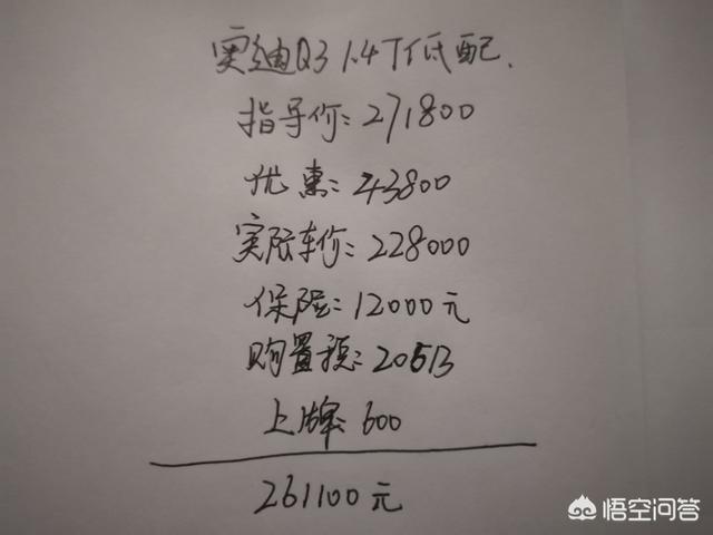 奥迪Q3低配多少钱？值得购买吗？