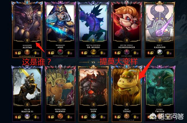 LOL外服十周年彩蛋：40位英雄原画大变身,引国服玩家热议,你能全部认得出都是谁吗？