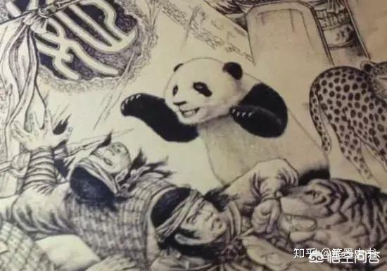 蚩尤骑熊猫:网上很多人说蚩尤打仗时骑着熊猫，出处在哪里？