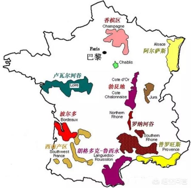 葡萄酒知名产区有哪些？