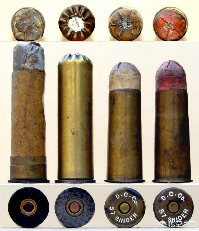 前装枪到有壳弹发展了很长时间,然后又经历了纸壳弹到金属壳弹的历史