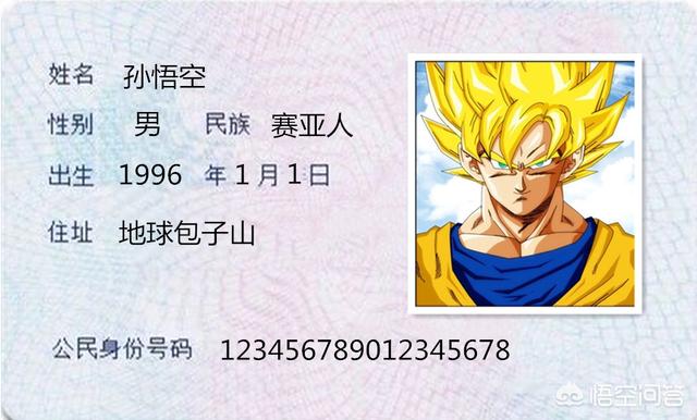 《龙珠》：假如悟空他们也有身份证了,那会是什么样的呢？
