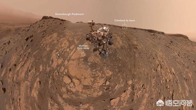 3月图片.好奇号的3月自拍照展现了其最新斜坡任务的哪些细节？(好奇号最新火星照片)