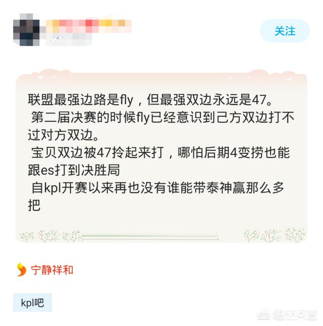 有玩家认为KPL联盟最强边路是QG飞牛,而最强双边是XQ的“四七连线”,你认同吗？