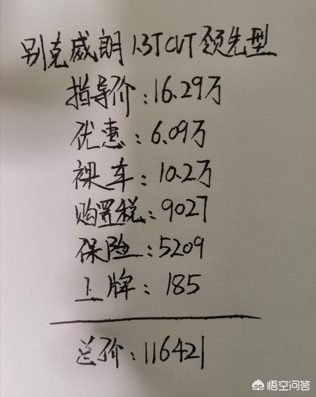 老鸟拍牌2020年新款:2020款别克威朗三缸值得购买吗？