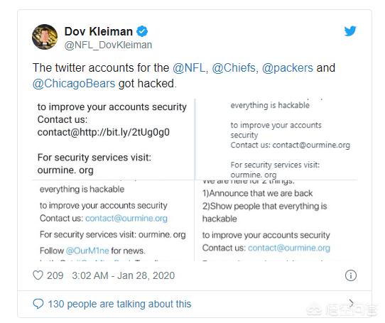 将近一半美国职业橄榄球大联盟球队的Twitter帐户遭到哪个黑客组织的入侵？