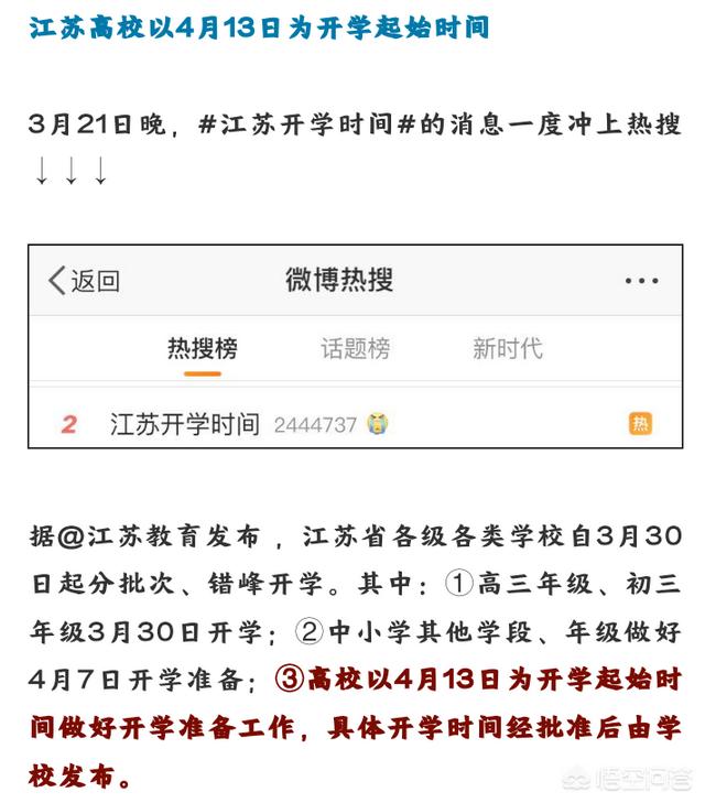 江苏月日高校开学，这会是其他省份开学的前兆吗？尤其是我们安徽，安徽应该就在这一两天发布通知吧？