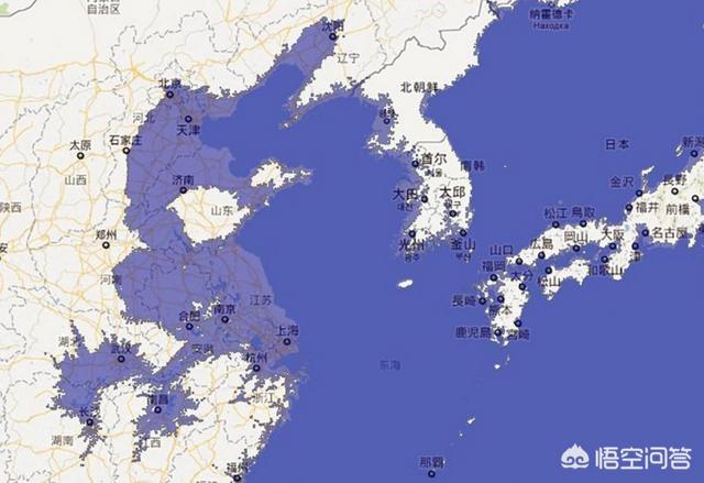 海平面上升地图:若海平面上升200米，中国地图会发生什么变化
