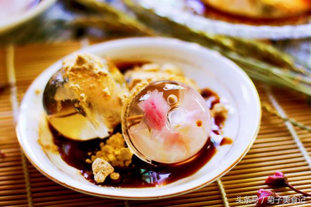 日本娃娃菊子，日本美食水信玄饼怎么做才好吃