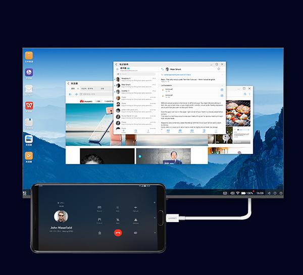 华为mate10投屏到电脑投影仪电视只需一根线还有哪些手机也可以