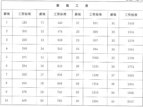 机关聘用人员工资标准，事业单位专业技术人员薪级工资如何算