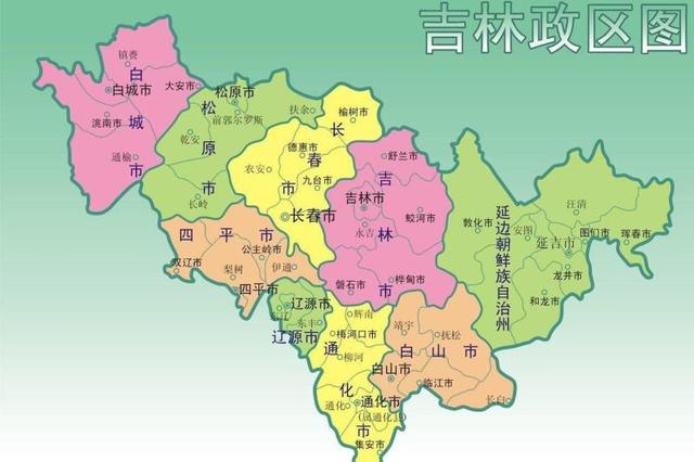 东三省地图 放大图片