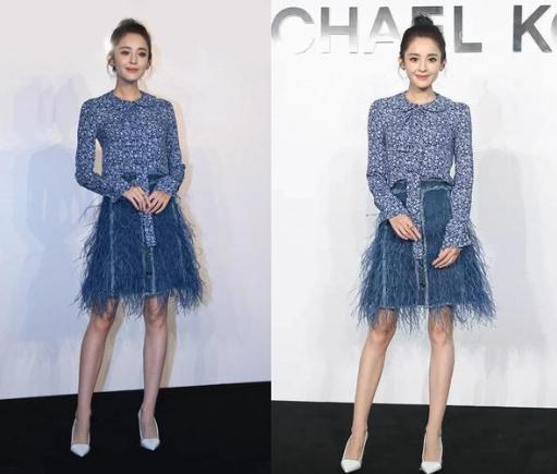 杨紫胸:明星真的腿都是自然细长直吗？