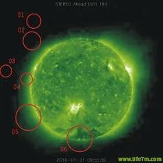 无数UFO进出太阳,专家说外星人居住在太阳里面,可能吗？