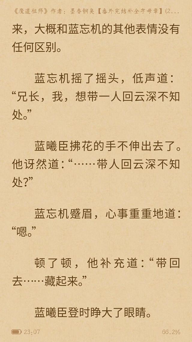 《魔道祖师》里面最让你心动的句子是哪个？