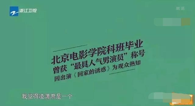 姚晨凌潇肃谁先出轨:凌潇肃能像潘粤明一样成功翻红吗