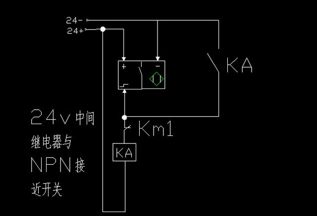 接近开关控制继电器怎样自锁