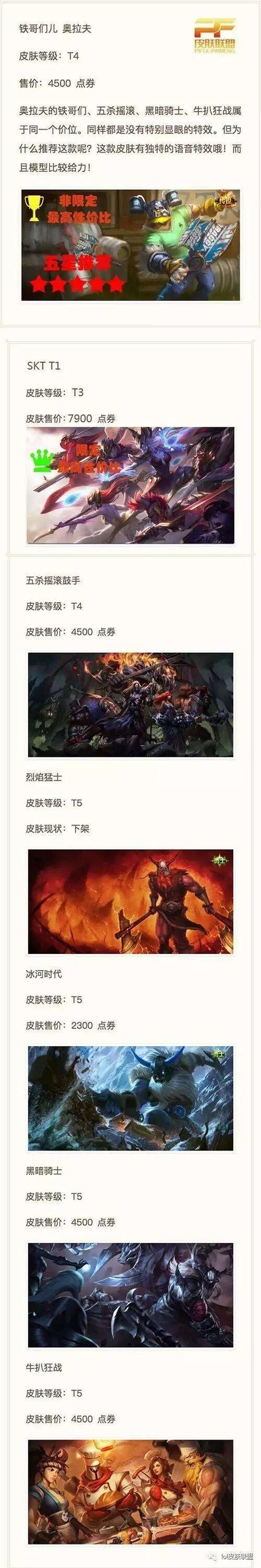 LOL狂战士奥拉夫英雄剖析LOL狂战士皮肤哪款最炫？