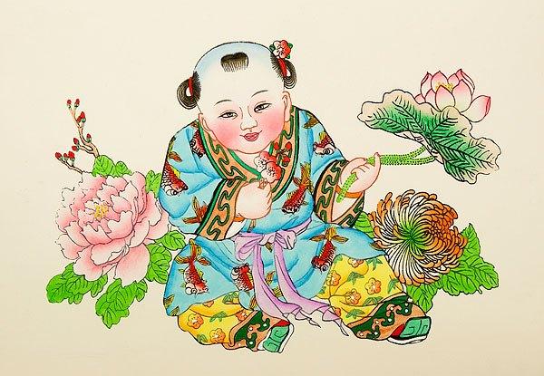 两个耳朵的宝宝年画有什么讲究？