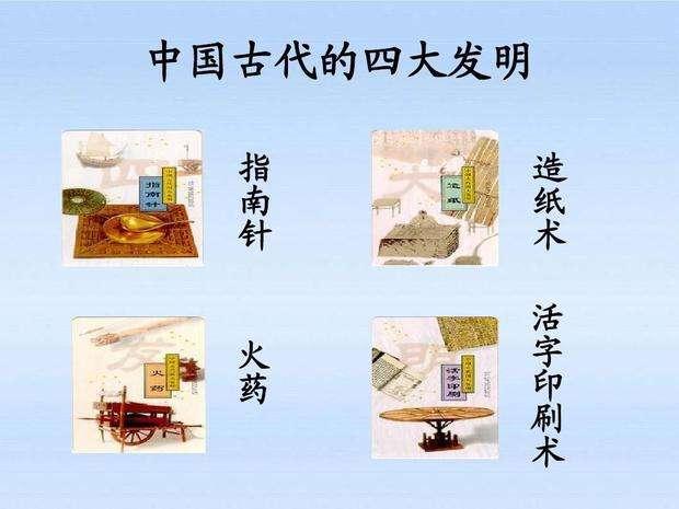 中国的四大发明为那四大发明？