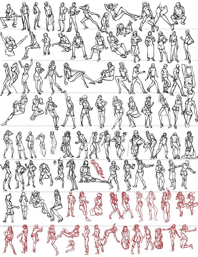 头条问答 - 动漫插画人物姿势与造型的有哪些好的参考图?(1个回答)