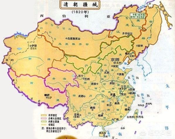 南沙群岛实际控制图，满清的领土实际控制有多大