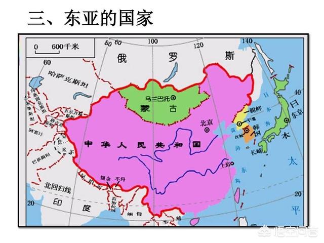 中国韩国地图对比图片